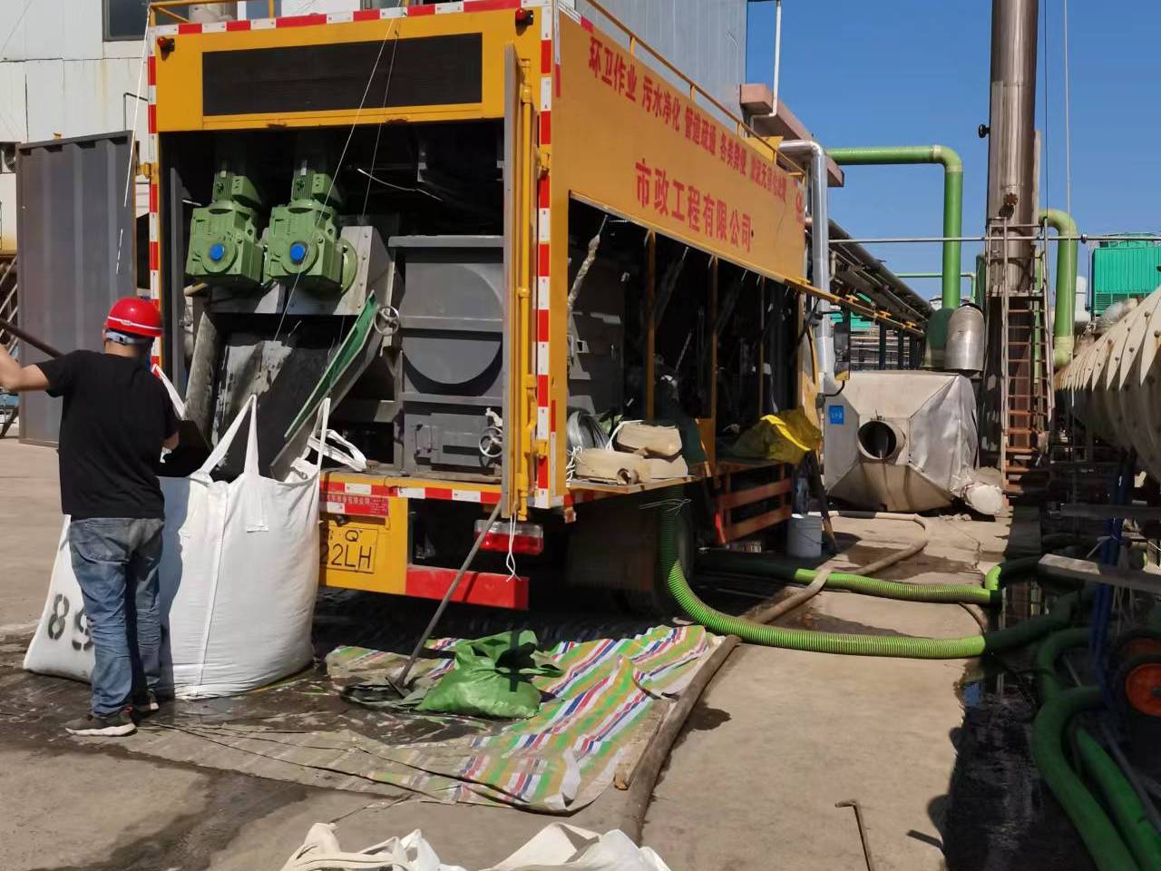 伊川淤泥压干处理